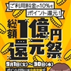 ポイント大還元際実施中